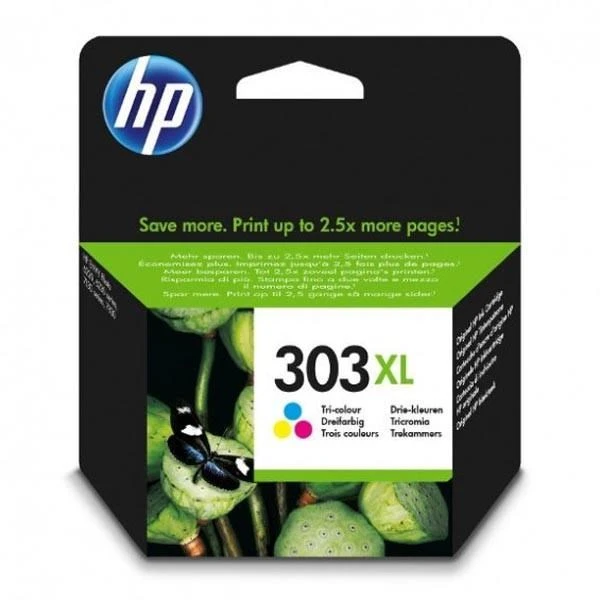 Hewlett Packard (HP) HP 303XL Tri-color High Yield (T6N03AE) Rašalinė kasetė, CMY