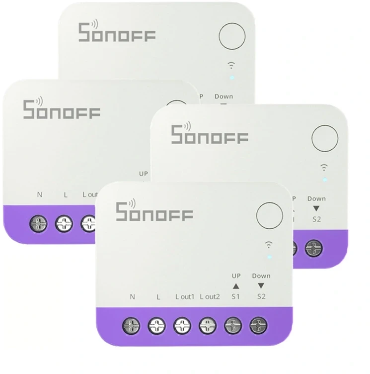 Sonoff MINI-RBS išmanusis mini žaliuzių jungiklis su WiFi (4 vnt.)