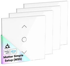 MEROSS MRS100MA(EU) Smart Wi-Fi (Matter) Roller Shutter Switch (4-Pack)