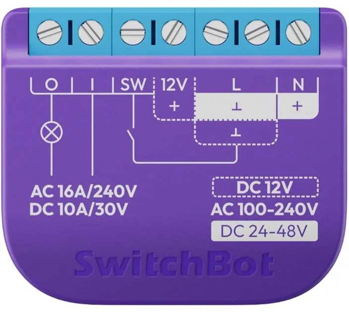 Išmanusis „SwitchBot“ relės jungiklis 1 su bevoltiniu kontaktu