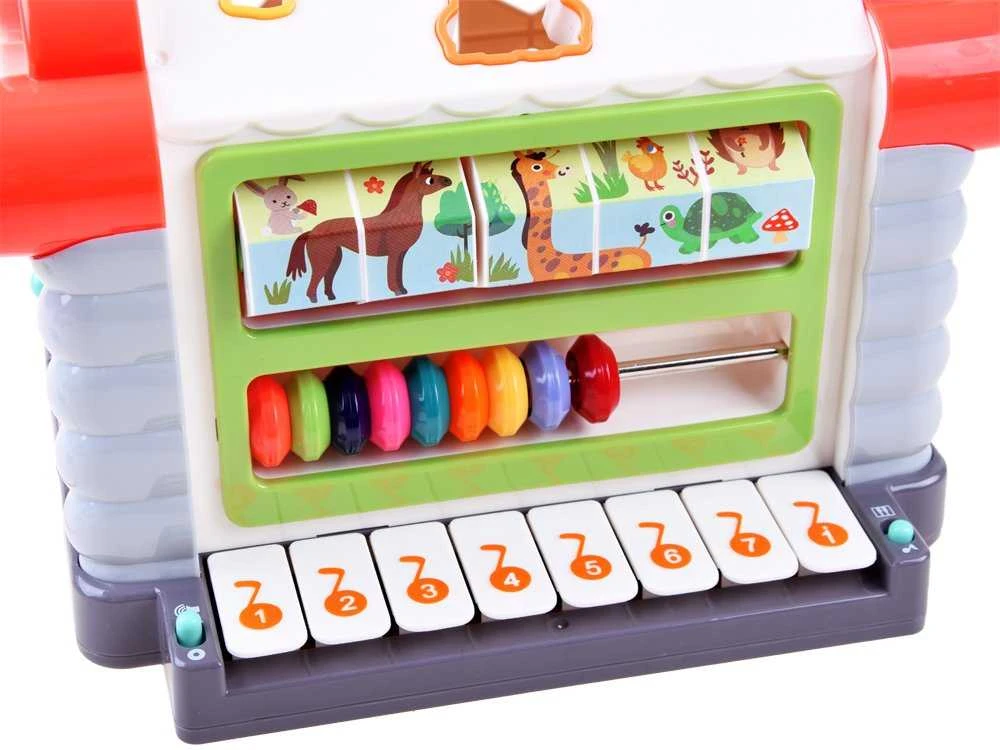 Hola Interactive House gyvūnų rūšiavimo kaladėlės ZA3518