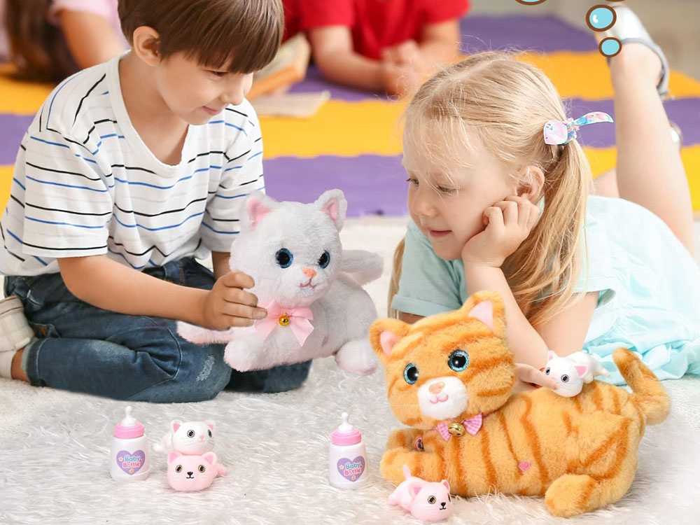 Jokomisiada Interaktyvus kačiukas miaukia murkia įrašo melodijas + kačiukai ZA4694 PO