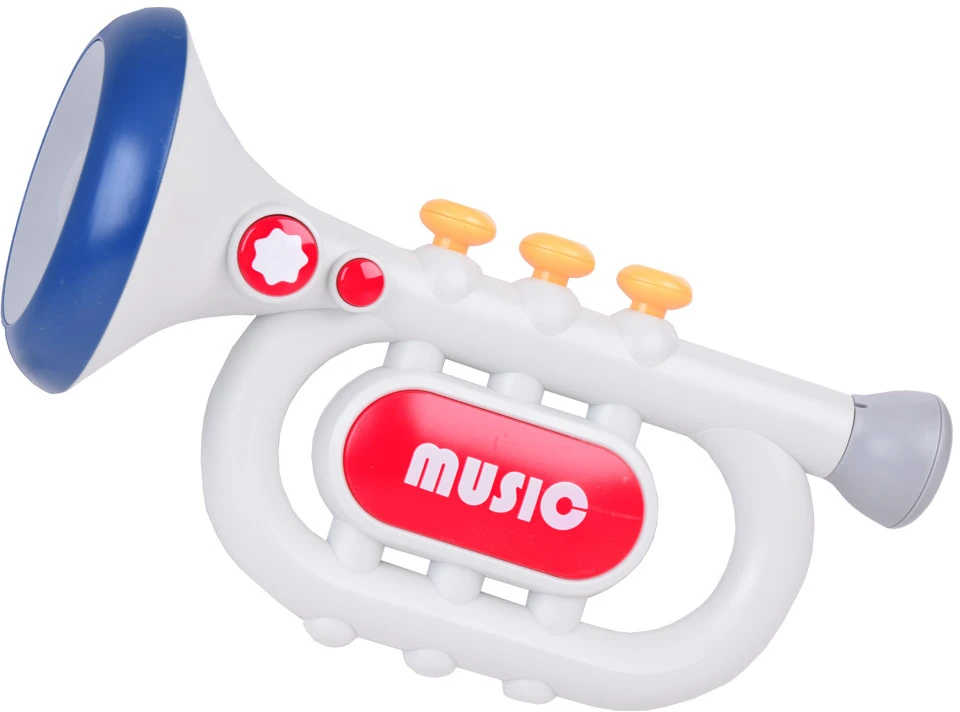 Jokomisiada Interaktyvus trimitas vaikams, 3 grojimo režimai, muzikos instrumentas ZA5446