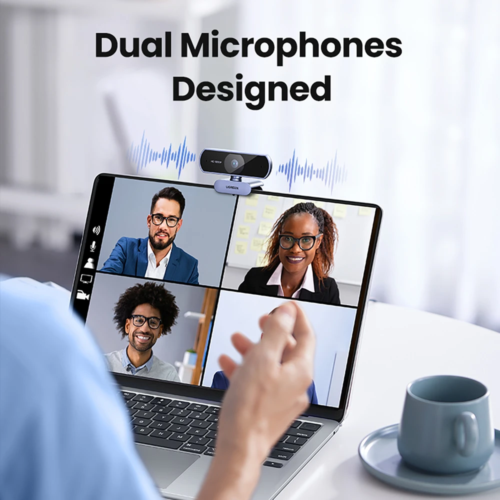 Ugreen Internetinė USB kamera HD 1080p su mikrofonu