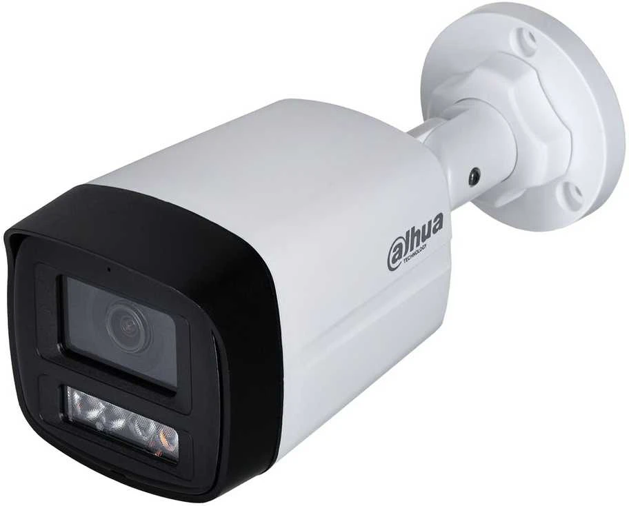 „Dahua Technology Co“ IP kamera, cilindras, 4MP, 1/2.9 colio, 2.8 mm, 94° F1.6, 25 kadrai per sekundę, IR+LED, 30 m, WDR, IVS, IP67, mikrofonas
