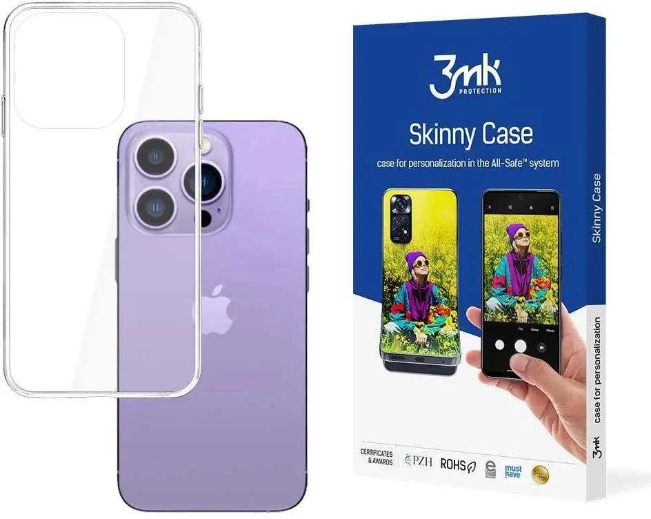 Apple iPhone 14 Pro Max silikoninis dėklas 3mk Skinny series - skaidrus