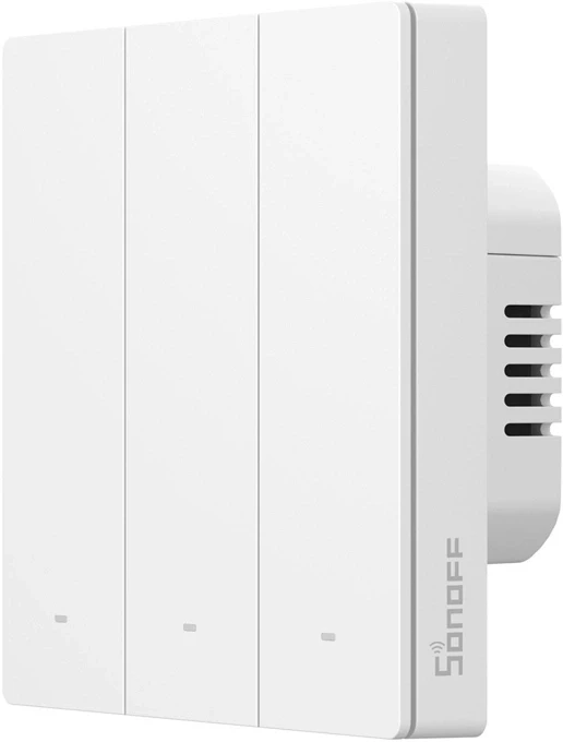 Išmanusis jutiklinis sieninis jungiklis Sonoff ZBM5-3C-86W (3 kanalų) Zigbee