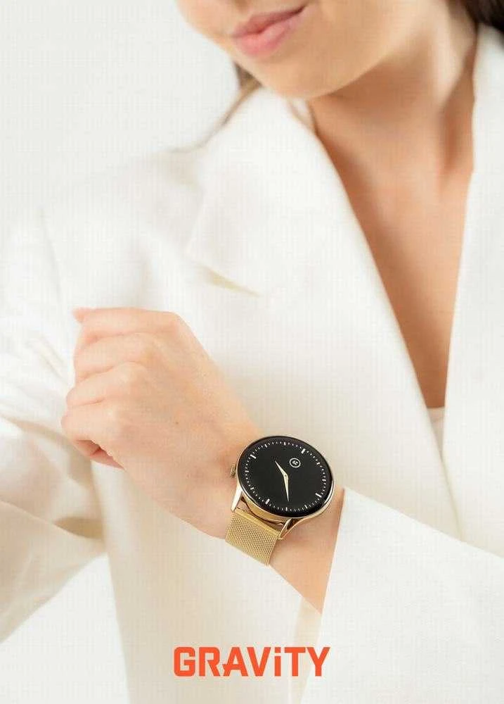 Išmanusis laikrodis DAMSKI GRAVITY GT11-2 - AMOLED, DODATKOWY PASEK (sg044b)