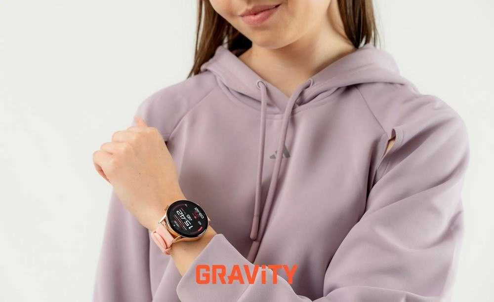 Išmanusis laikrodis DAMSKI GRAVITY GT11-5 - AMOLED, DODATKOWY PASEK (sg044e)