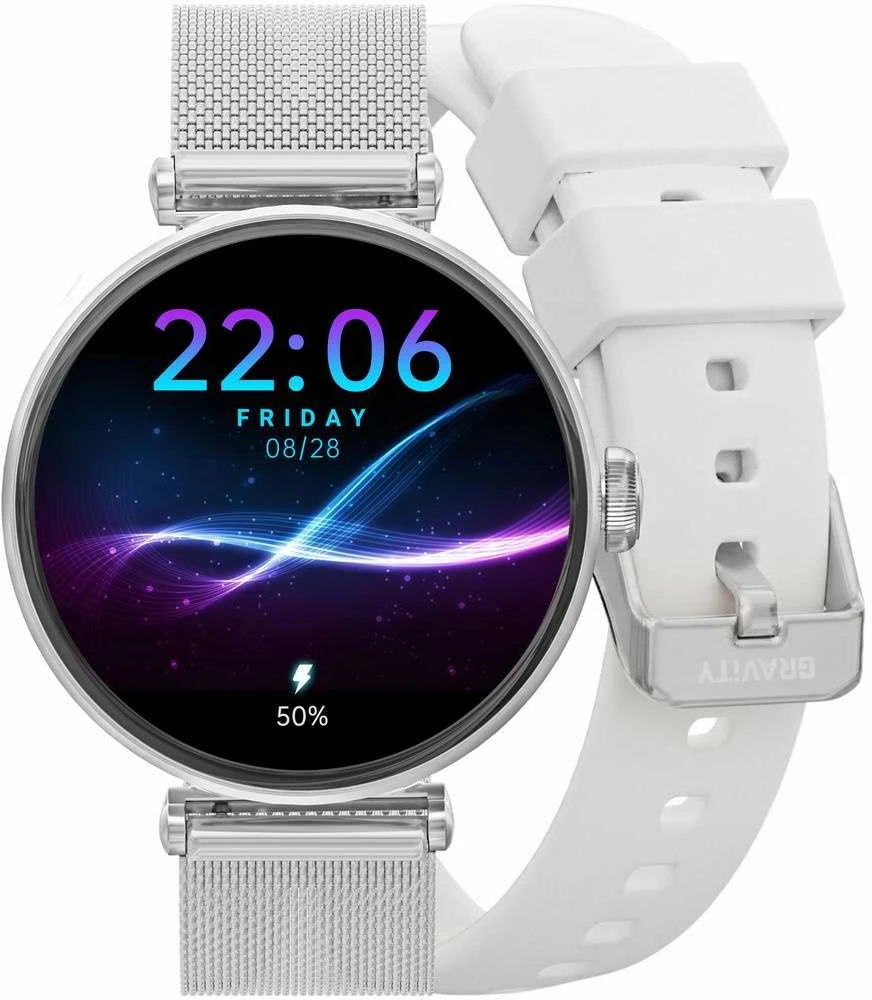 Išmanusis laikrodis DAMSKI GRAVITY GT26-8 - DODATKOWY PASEK (sg042h)