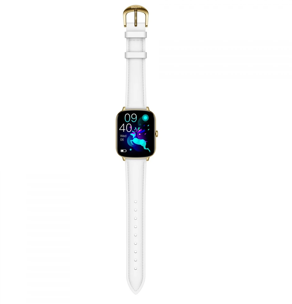 Išmanusis laikrodis DAMSKI GRAVITY GT30-2 - ROZMOWY BLUETOOTH, DODATKOWY PASEK (sg058b)