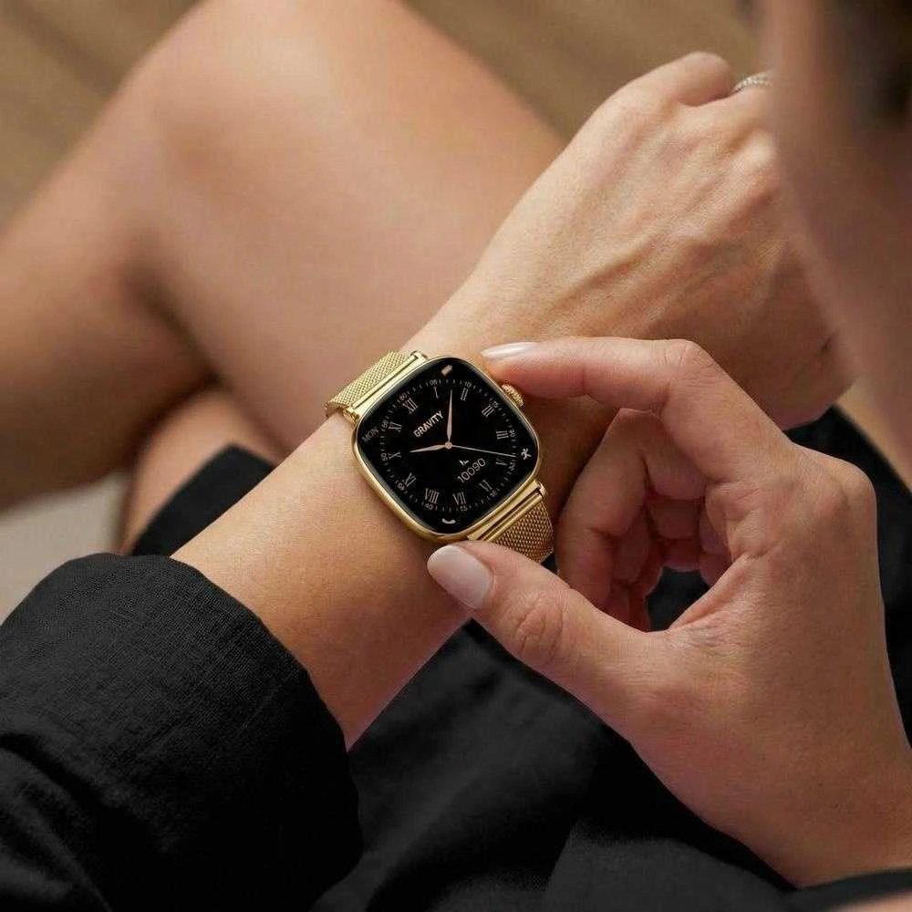 Išmanusis laikrodis DAMSKI GRAVITY GT32-2 - ROZMOWY BLUETOOTH, DODATKOWY PASEK (sg047b)