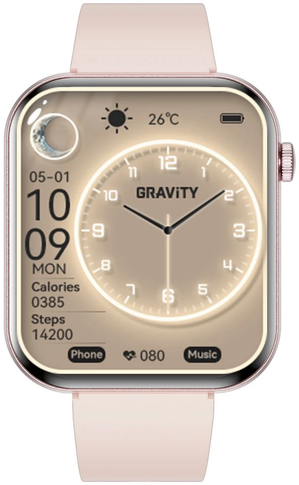 Išmanusis laikrodis DAMSKI GRAVITY GT45-3- DODATKOWY PASEK (sg059c)