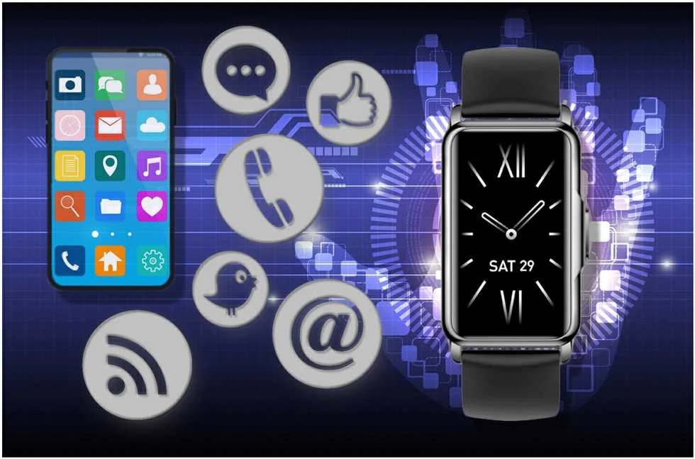 Išmanusis laikrodis Rubicon RNCF04, Juodos spalvos