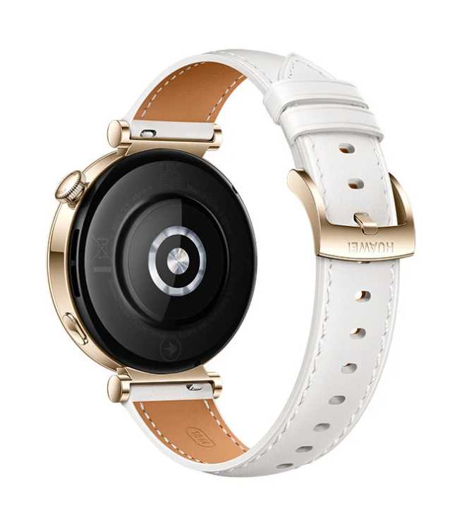 HUAWEI WATCH GT4 41mm Gold White Leather Armband