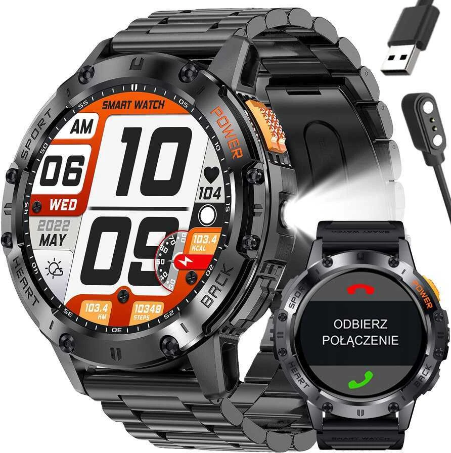 GRAVITY GT22-1 MEN'S Išmanusis laikrodis - AMOLED, ADDITIONAL BELT (sg030a)