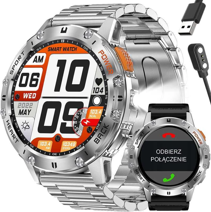 GRAVITY GT22-2 MEN'S Išmanusis laikrodis - AMOLED, ADDITIONAL BELT (sg030b)