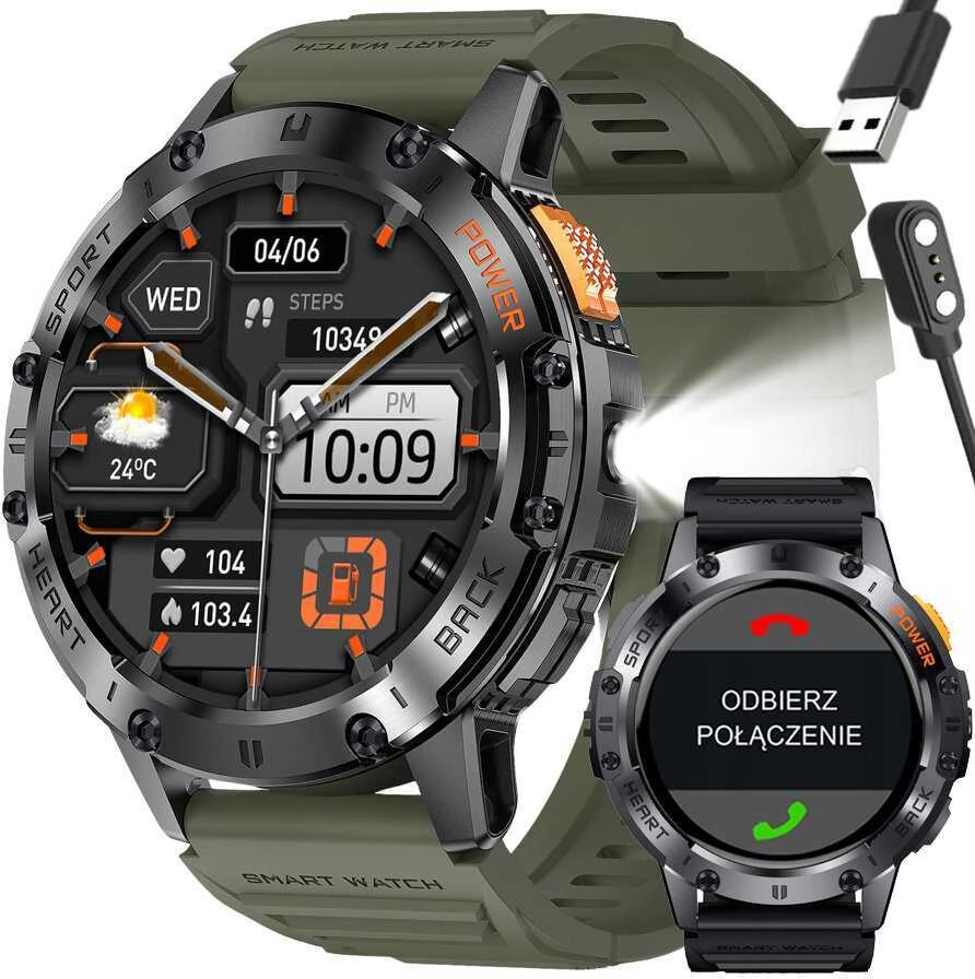 GRAVITY GT22-5 MEN'S Išmanusis laikrodis - AMOLED, ADDITIONAL BELT (sg030e)