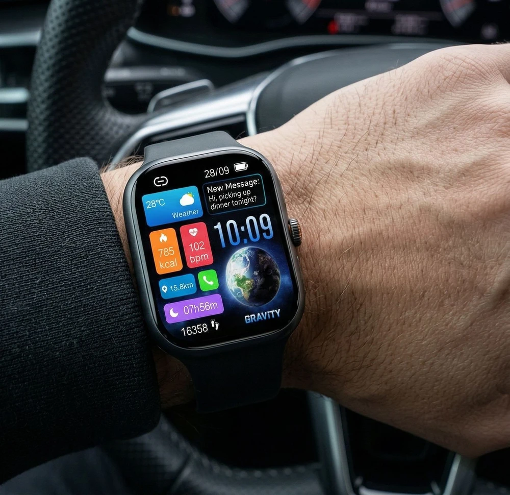 Išmanusis laikrodis MĘSKI GRAVITY GT29-1 - ROZMOWY BLUETOOTH, DODATKOWY PASEK (sg057a)
