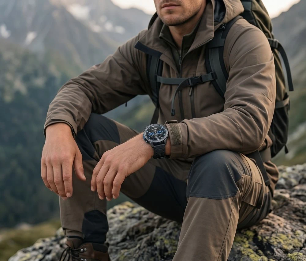 Išmanusis laikrodis MĘSKI GRAVITY GT34-1 - AMOLED, DODATKOWY PASEK (sg060a)