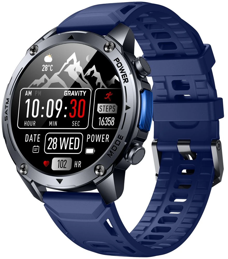 Išmanusis laikrodis MĘSKI GRAVITY GT34-1 - AMOLED, DODATKOWY PASEK (sg060a)