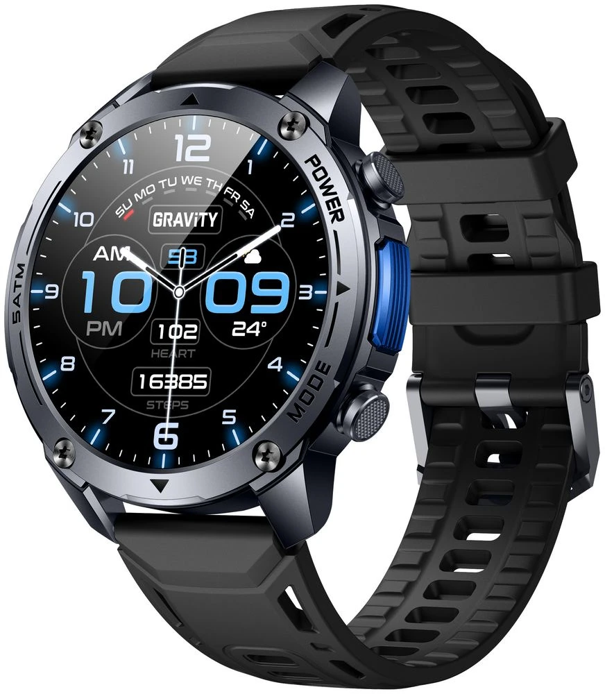 Išmanusis laikrodis MĘSKI GRAVITY GT34-2 - AMOLED, DODATKOWA BRANSOLETA (sg060b)