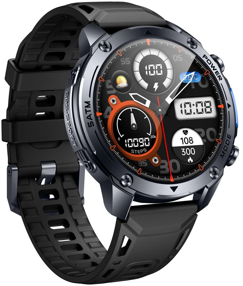 Išmanusis laikrodis MĘSKI GRAVITY GT34-2 - AMOLED, DODATKOWA BRANSOLETA (sg060b)