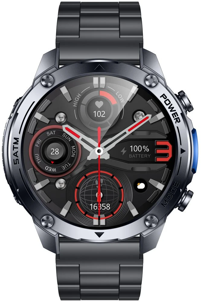 Išmanusis laikrodis MĘSKI GRAVITY GT34-2 - AMOLED, DODATKOWA BRANSOLETA (sg060b)