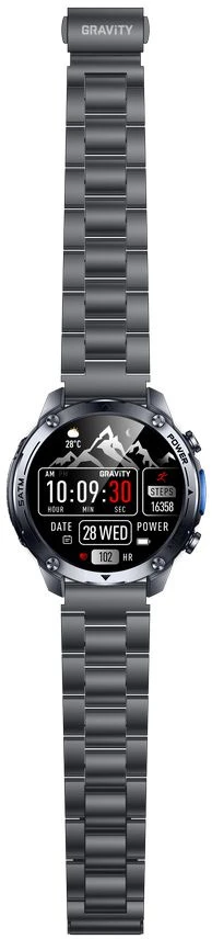 Išmanusis laikrodis MĘSKI GRAVITY GT34-2 - AMOLED, DODATKOWA BRANSOLETA (sg060b)