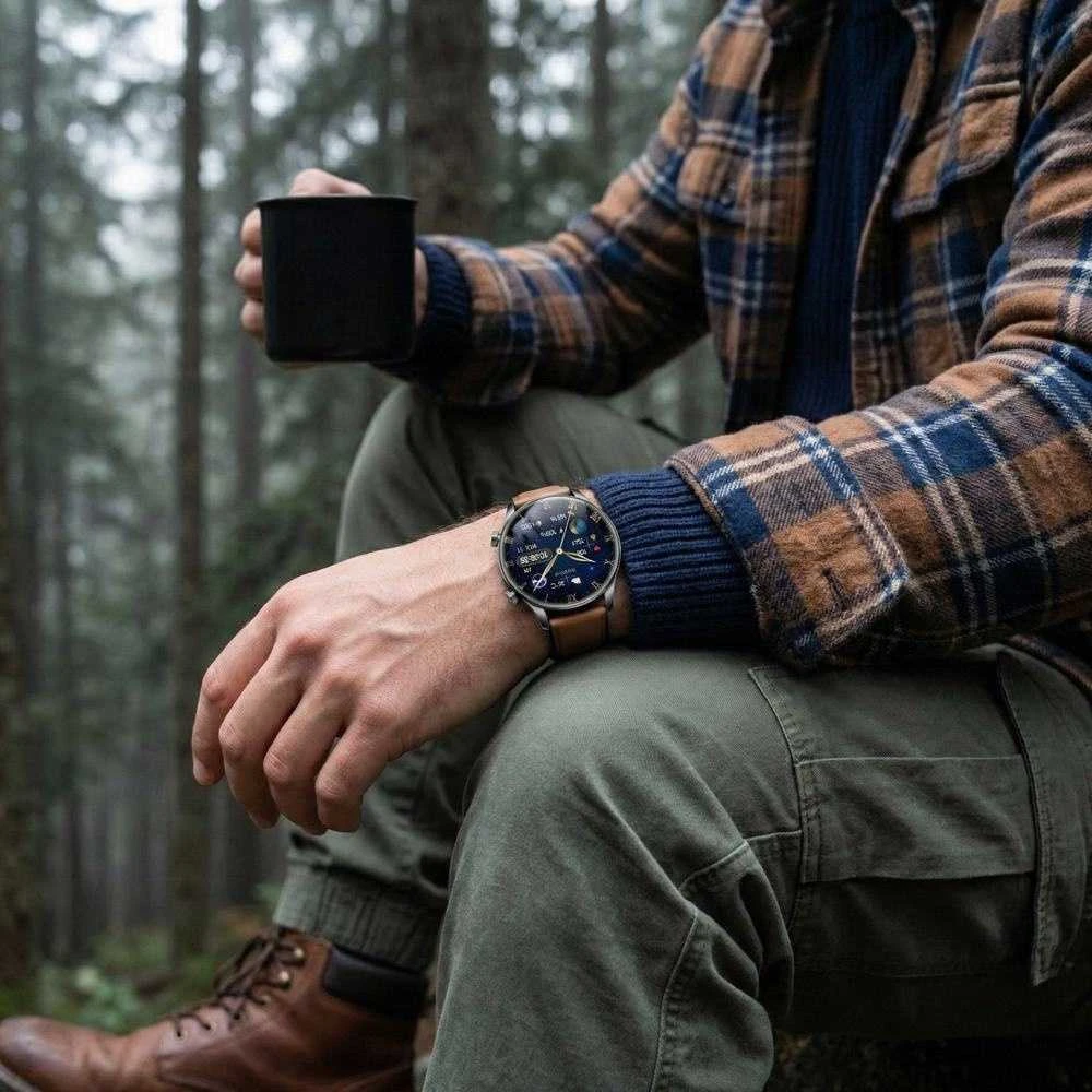 Išmanusis laikrodis MĘSKI GRAVITY GT35-1 - AMOLED, DODATKOWY PASEK (sg049a)