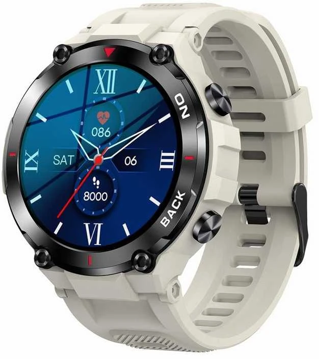 Išmanusis laikrodis Gravity GT8-4, juoda/pilka