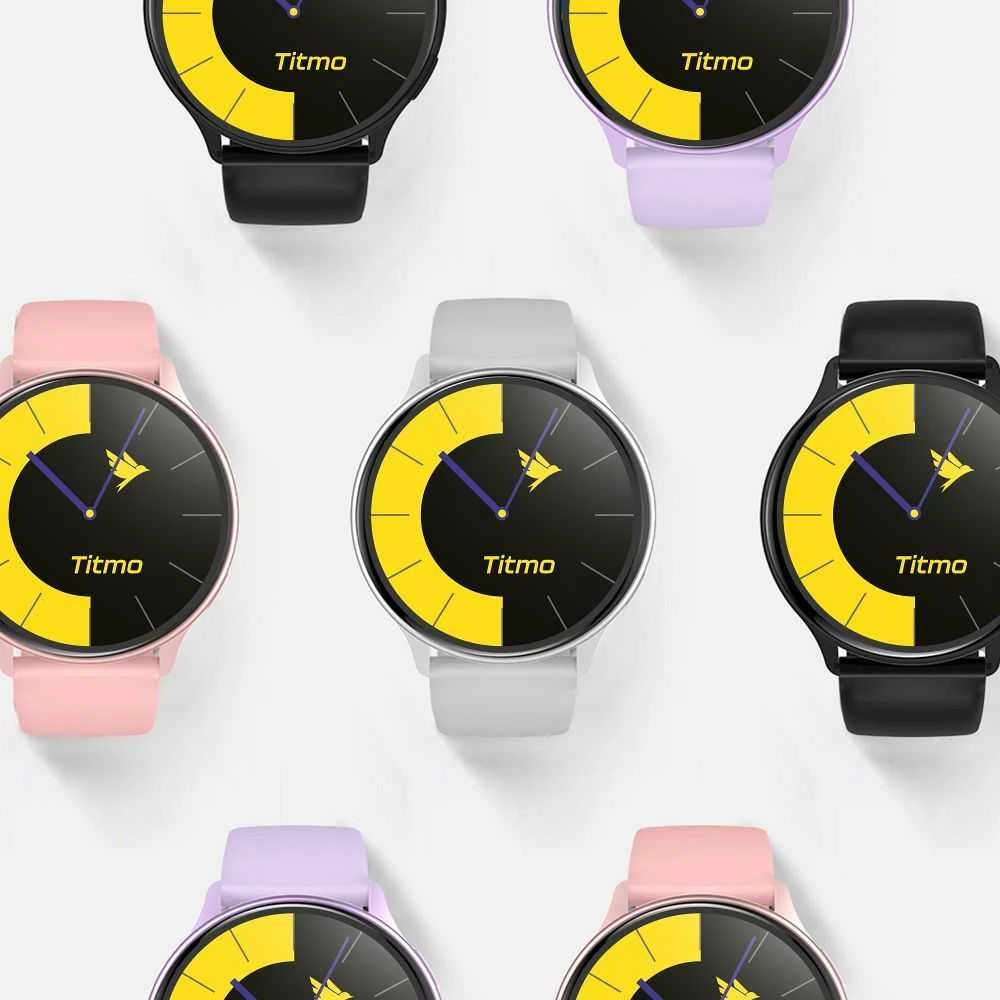 Išmanusis laikrodis TITMO O-170 (AMOLED, bluetooth call, stainless steal auksinis mesh strap) auksinis