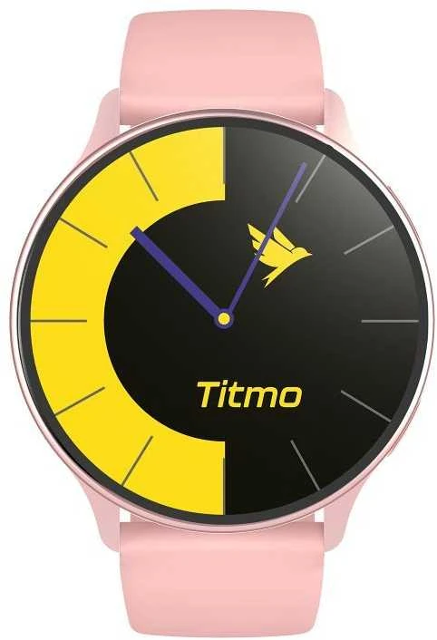 Išmanusis laikrodis TITMO O-200 (GPS, AMOLED, bluetooth call, silicone strap) pink