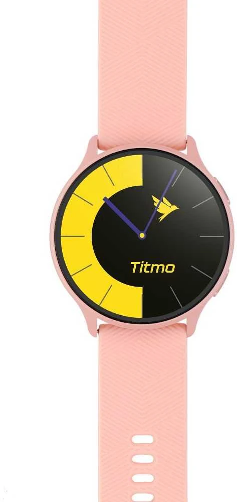 Išmanusis laikrodis TITMO O-200 (GPS, AMOLED, bluetooth call, silicone strap) pink
