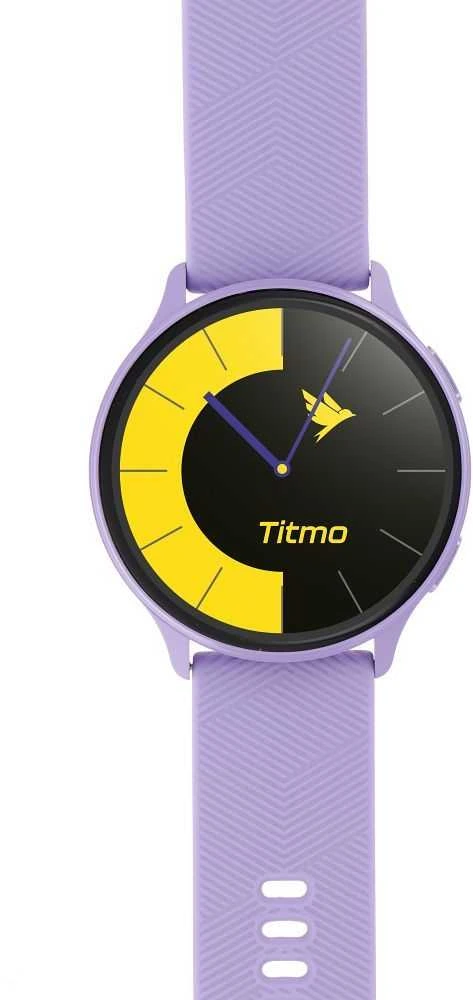 Store24 Išmanusis laikrodis TITMO O-200 (GPS, AMOLED, bluetooth call, silicone strap) lavender