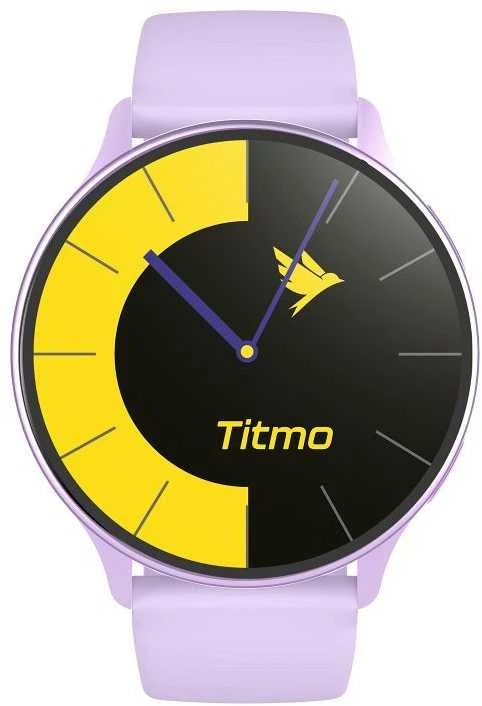 Store24 Išmanusis laikrodis TITMO O-200 (GPS, AMOLED, bluetooth call, silicone strap) lavender