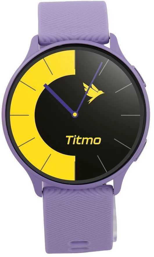 Store24 Išmanusis laikrodis TITMO O-200 (GPS, AMOLED, bluetooth call, silicone strap) lavender