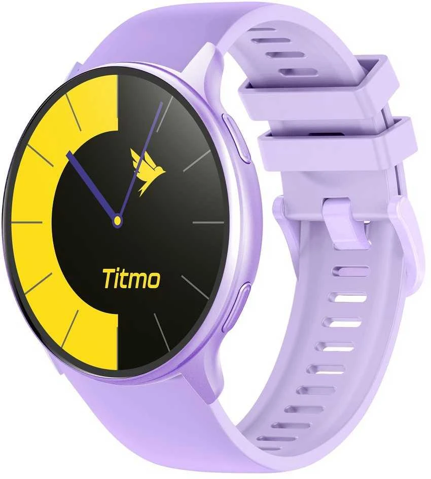 Store24 Išmanusis laikrodis TITMO O-200 (GPS, AMOLED, bluetooth call, silicone strap) lavender
