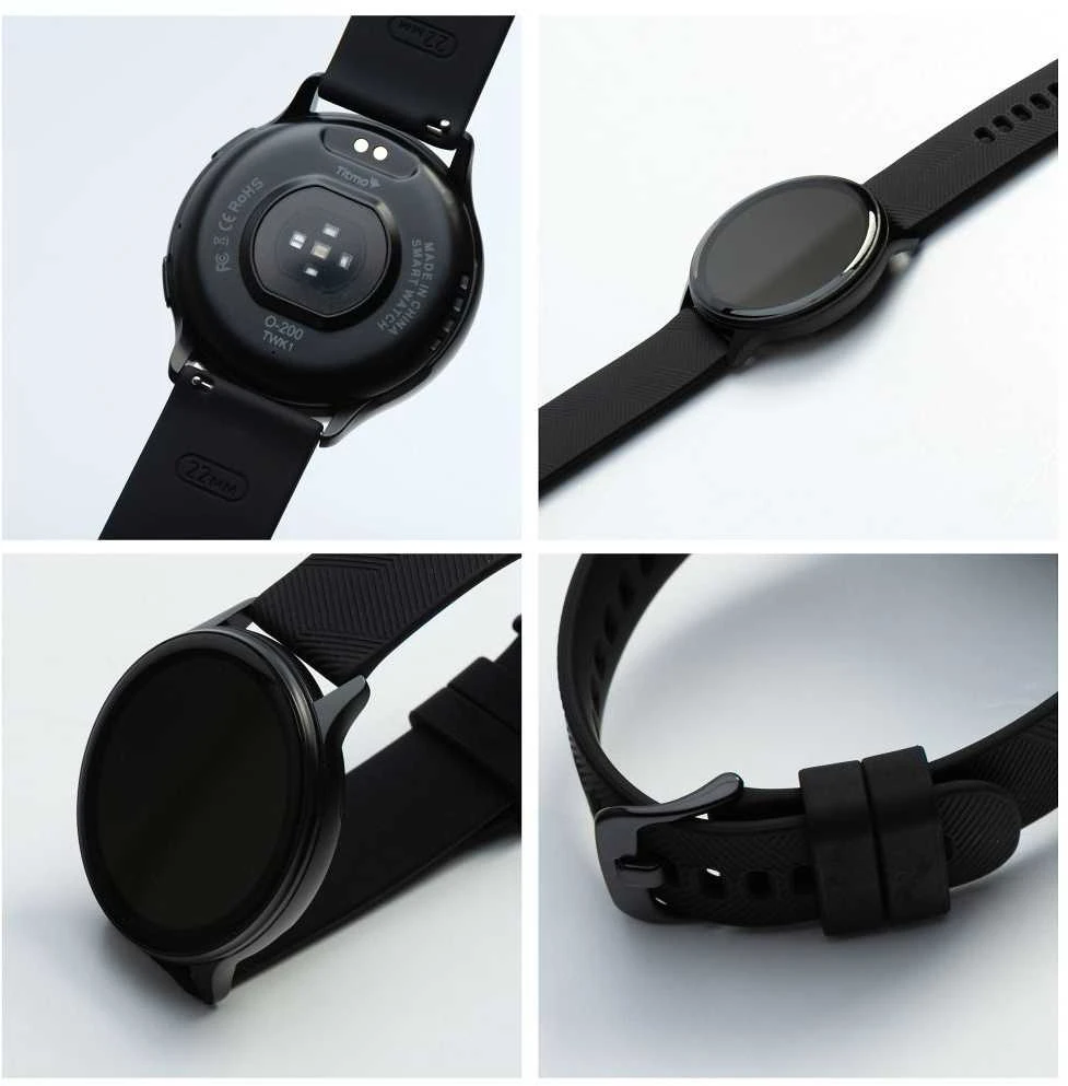 Išmanusis laikrodis TITMO O-200 (GPS, AMOLED, bluetooth call, silicone strap) juodas