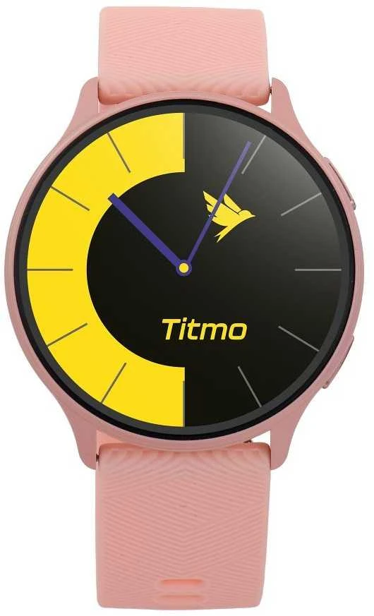 Išmanusis laikrodis TITMO O-200 (GPS, AMOLED, bluetooth call, silicone strap) pink