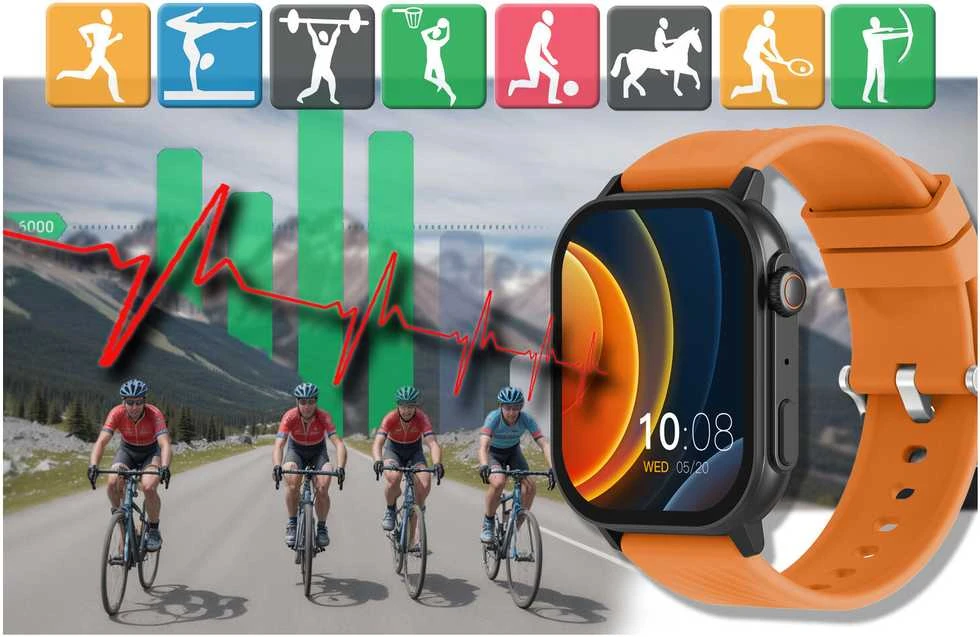 Išmanusis laikrodis UNISEX GRAVITY GT15-2 - BLUETOOTH CONNECTIONS, ADDITIONAL PASSAGE (sg029b)