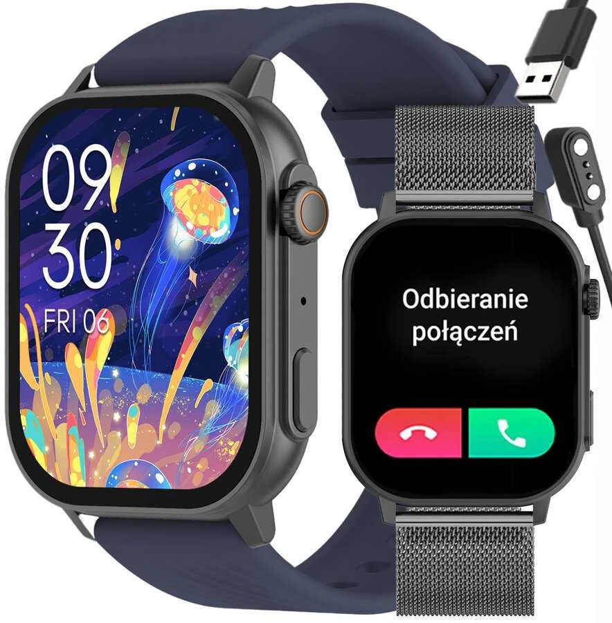 Išmanusis laikrodis UNISEX GRAVITY GT15-4 - ROZMOWY BLUETOOTH, DODATKOWY PASEK (sg029d)