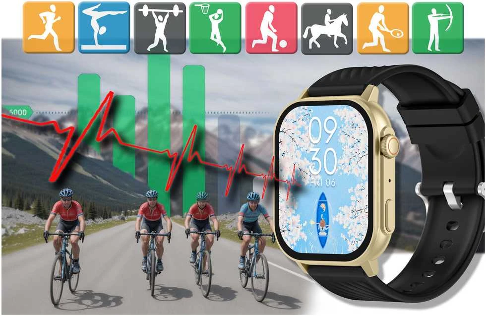 Išmanusis laikrodis UNISEX GRAVITY GT15-6 - BLUETOOTH RYŠIAI, PAPILDOMAS PRAĖJIMAS (sg029f)