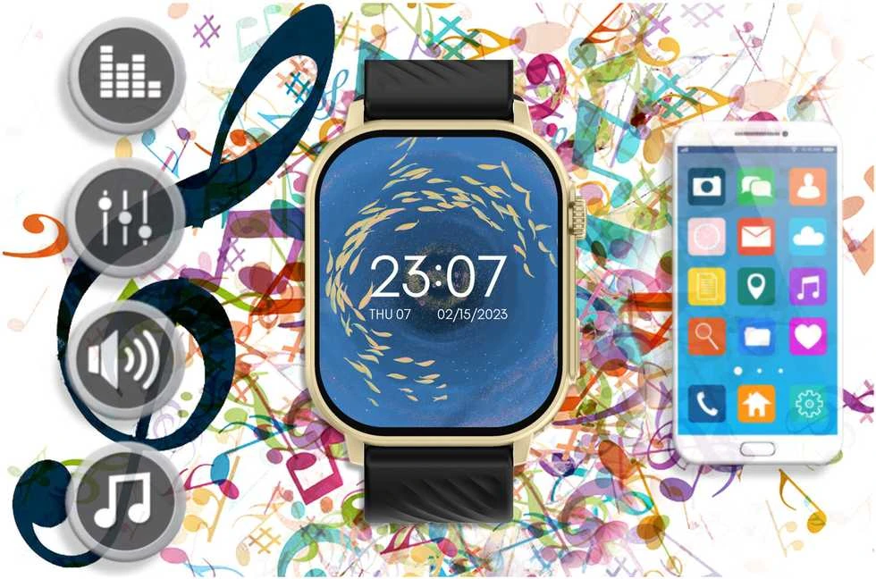 Išmanusis laikrodis UNISEX GRAVITY GT15-6 - BLUETOOTH RYŠIAI, PAPILDOMAS PRAĖJIMAS (sg029f)