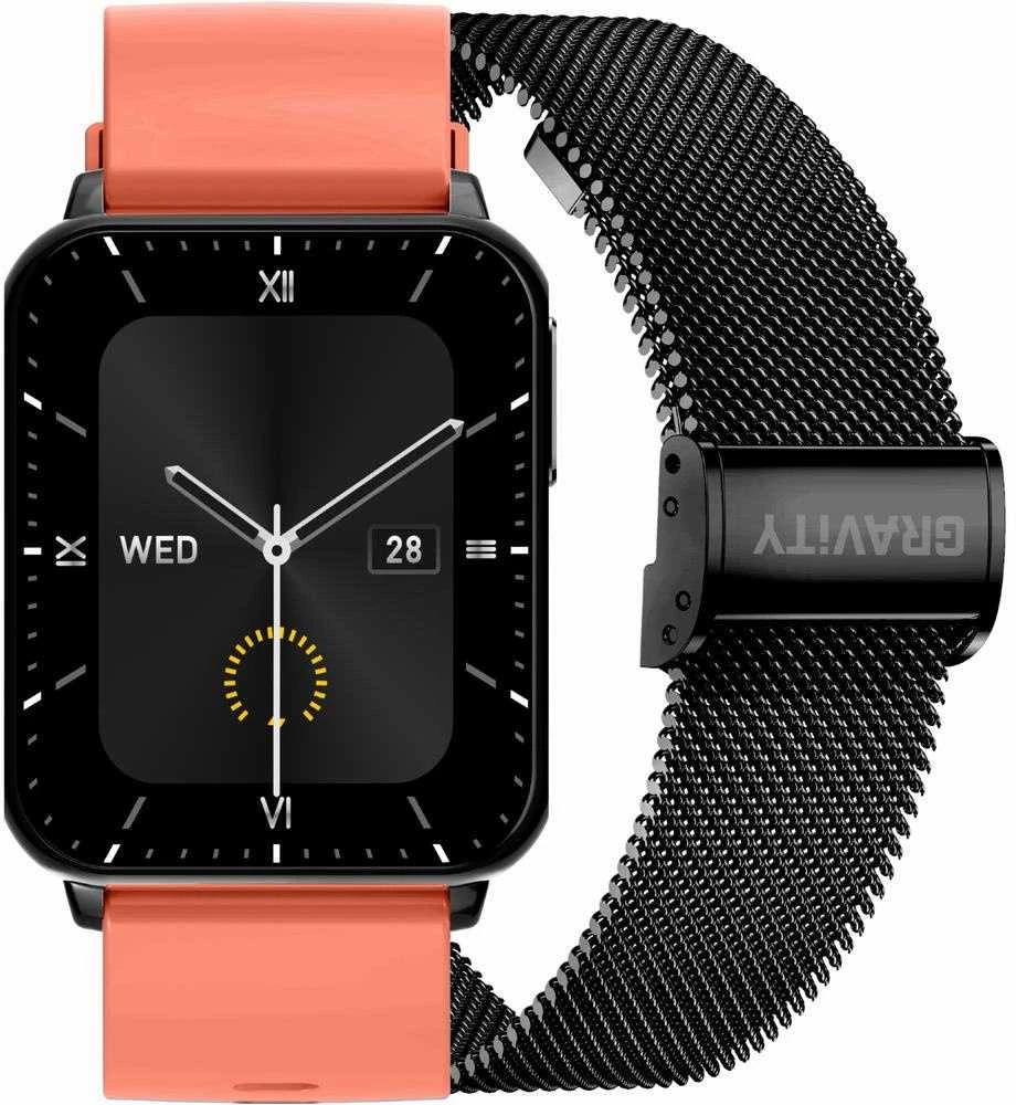 Išmanusis laikrodis UNISEX GRAVITY GT17-10 - AMOLED, DODATKOWY PASEK (sg038j)
