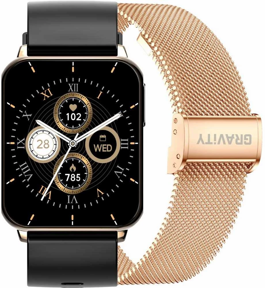 Išmanusis laikrodis UNISEX GRAVITY GT17-5 - AMOLED, DODATKOWY PASEK (sg038e)