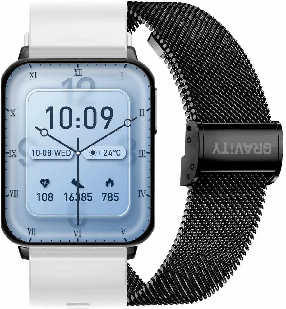 Išmanusis laikrodis UNISEX GRAVITY GT17-8 - AMOLED, DODATKOWY PASEK (sg038h)