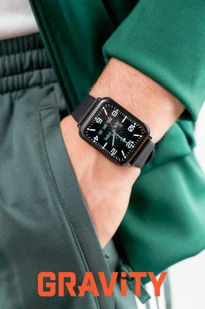Išmanusis laikrodis UNISEX GRAVITY GT17-9 - AMOLED, DODATKOWY PASEK (sg038i)