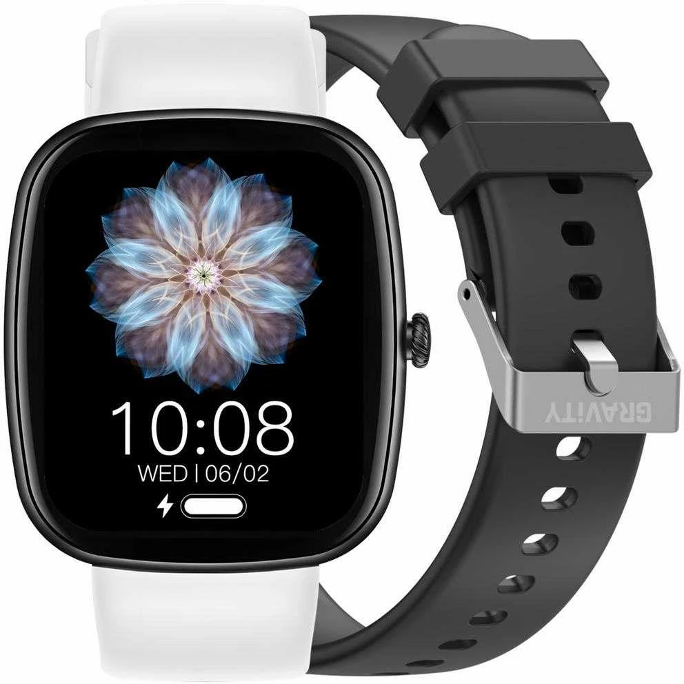 Išmanusis laikrodis UNISEX GRAVITY GT18-10 - BLUETOOTH POKALBIAI, PAPILDOMAS DIRŽELIS (sg036j)