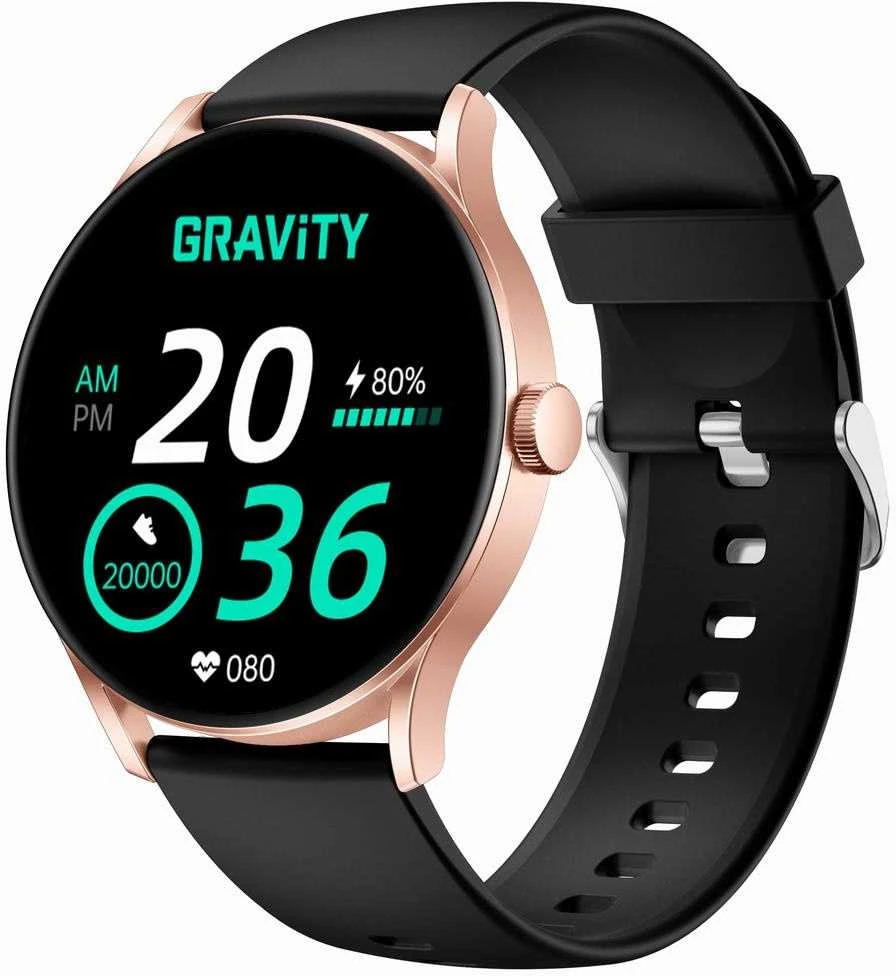 Išmanusis laikrodis UNISEX GRAVITY GT2-2 PRO - AMOLED, WŁASNE TARCZE (sg040b)